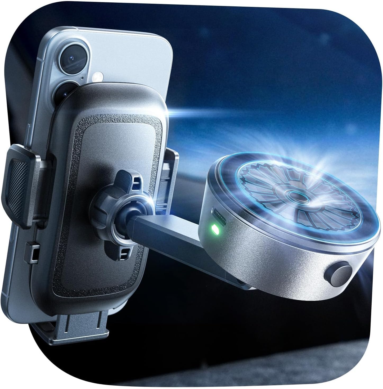 Amazon.co.jp: LISEN 【2025 iPhone向け特別設計 +電動真空吸盤】真空